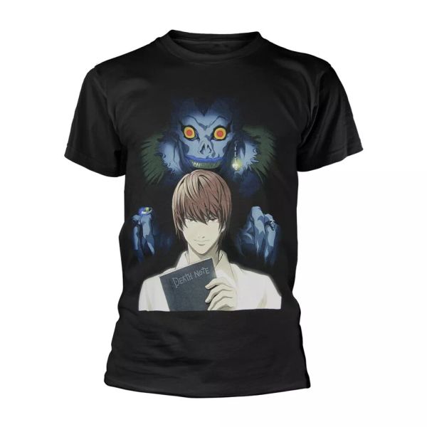 

death note book of the dead licensed tshirt men, White;black