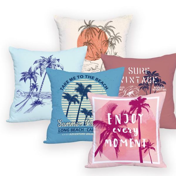 

cushion/decorative pillow sea and beach plant decoration cushions cover bed personalized po case decorative sofa custom printed