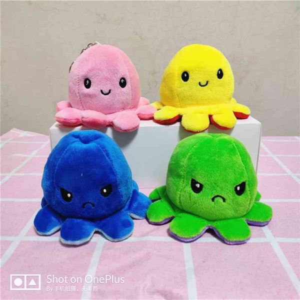 

double face adjustable expression ocs keychain pendant children's doll plush toy