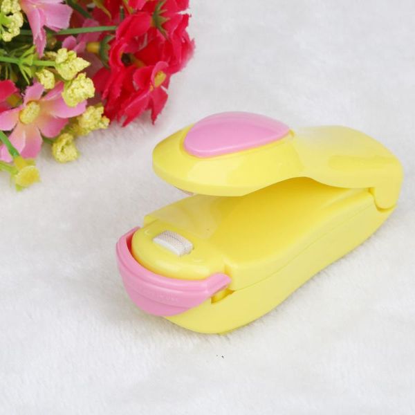 

storage bags portable mini heat sealing machine impulse seal packing plastic bag food with edge banding device
