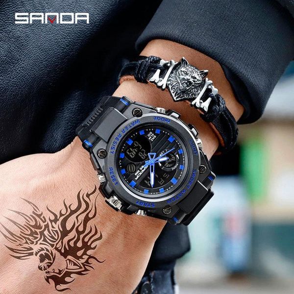 

wristwatches 2021 men's watches sports watch men waterproof s male clock 739 relogio masculino reloj hombre, Slivery;brown