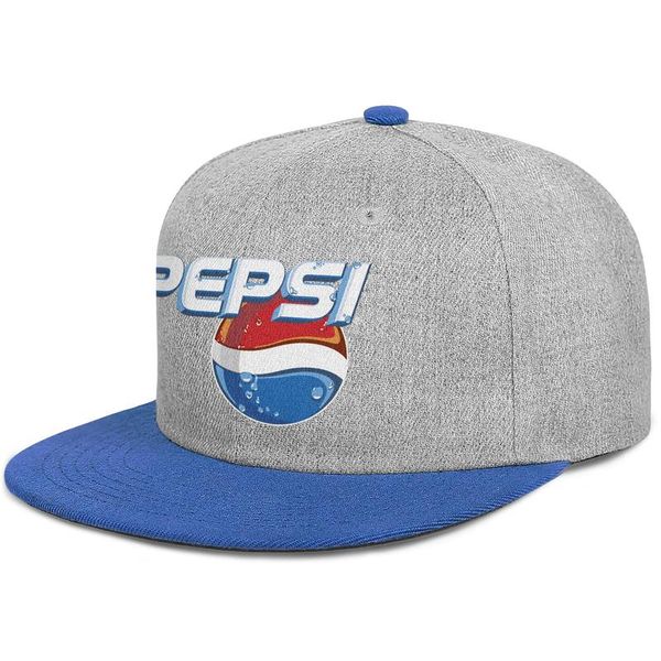 

pepsi logo 3d flat brim baseball cap blank youth trucker hats crystal cola classic icon in can new light old zero sugar peps flag, Blue;gray