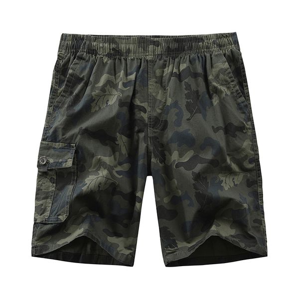 

men's shorts summer mens cargo casual camouflage cropped pants fashion drawstring waist overalls knee length sweatpants fs0l, White;black