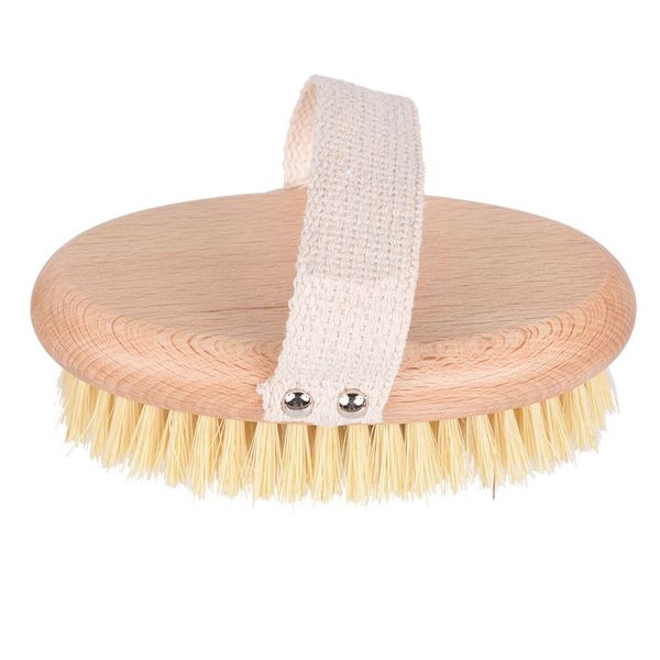 Spazzola da bagno ovale in legno con corda Spazzole per il corpo in setola morbida Doccia per il bagno Schiena Spa Scrubber Bagni Prodotti per il lavaggio BH5301 TYJ