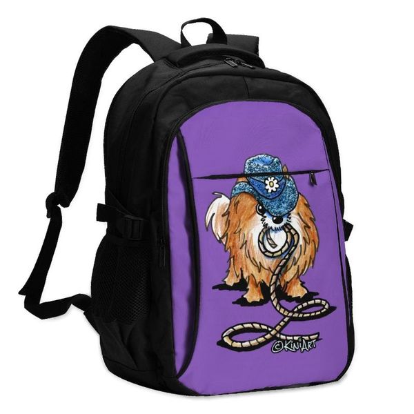 

backpack pomeranian backpacks female large leisure charger usb outdoor bags