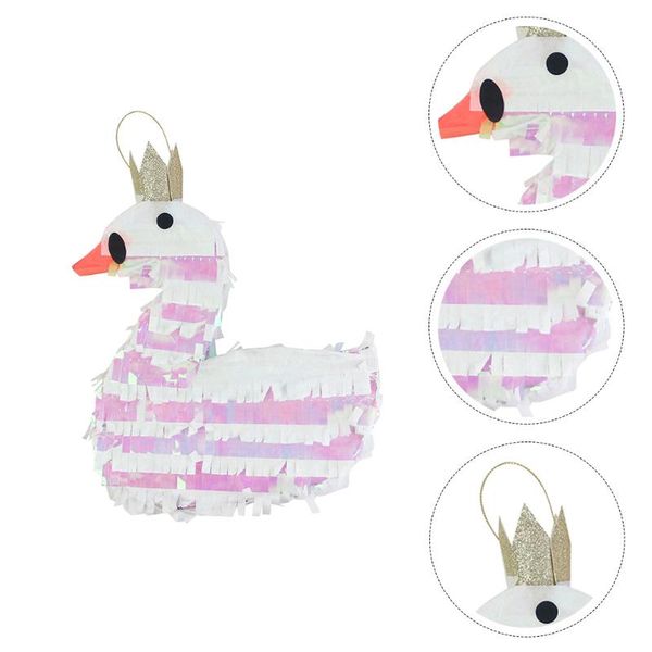 

party favor swan design pinata candy sugar filled plaything smashing