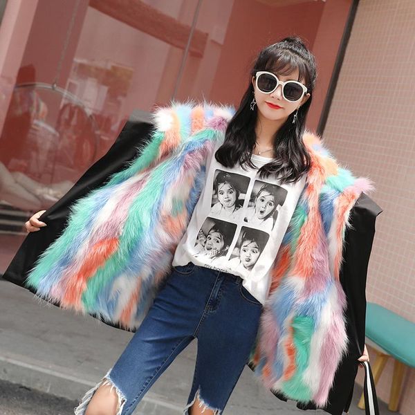 

women's fur & faux natural raccoon coat women winter long parkas super warm real coats female duck down jacket outwear lx2338, Black