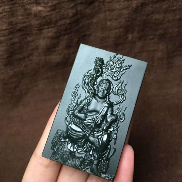 

lockets h45#hetian jade does not move pluto pendant, is warm and delicate, Silver