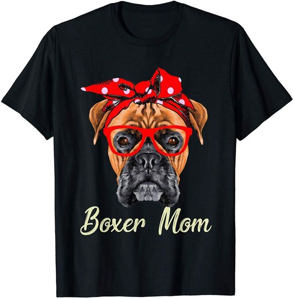 

dog lovers boxer mom gift t-shirt size s-5xl, White;black