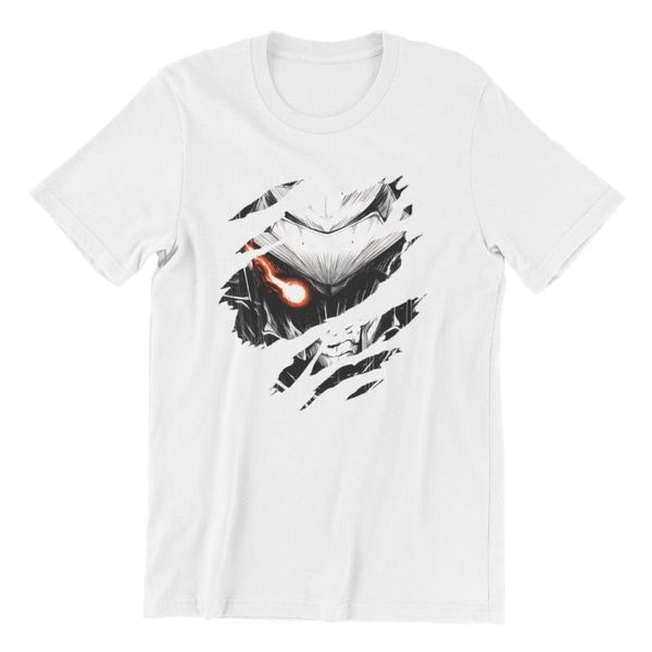 

men's t-shirts men's t-shirt goblin slayer games couples matching men cotton tshirt tees anime harajuku streetwear, White;black