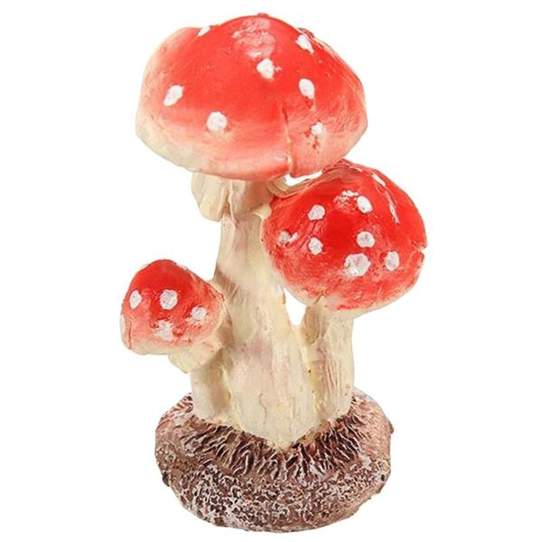 

head red mushroom toadstool miniature fairy garden terrarium figurine dollhouse decor decorative objects & figurines