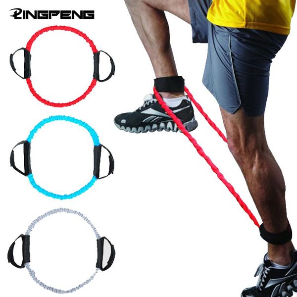 

resistance bands ankle tension rope leg training side step with basketball taekwondo elastic fitness equipment tensioner