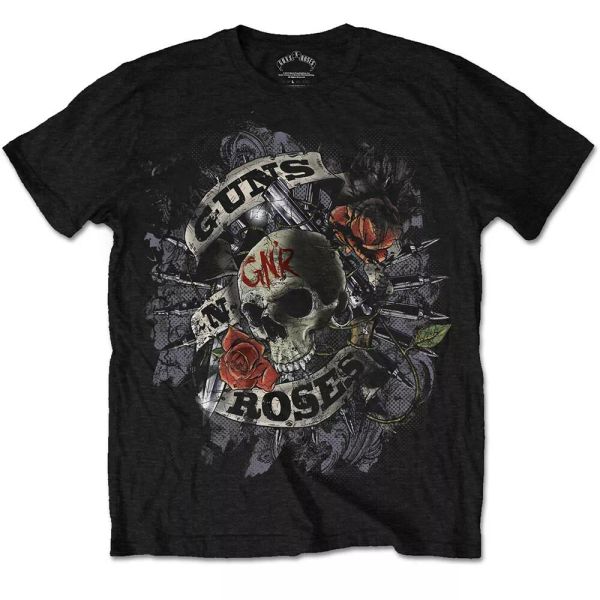 

official guns n roses t shirt firepower black classic rock mens tee slash, White;black