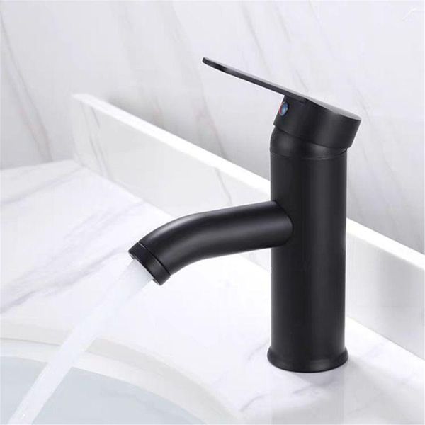 

single handle bathroom basin faucets cold/ mixer sink tap black t8we