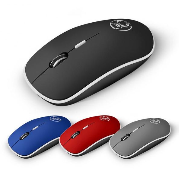 

mice ergonomic silent wireless mouse computer pc usb optical 2.4ghz 1600 dpi 4 buttons noiseless for laptop
