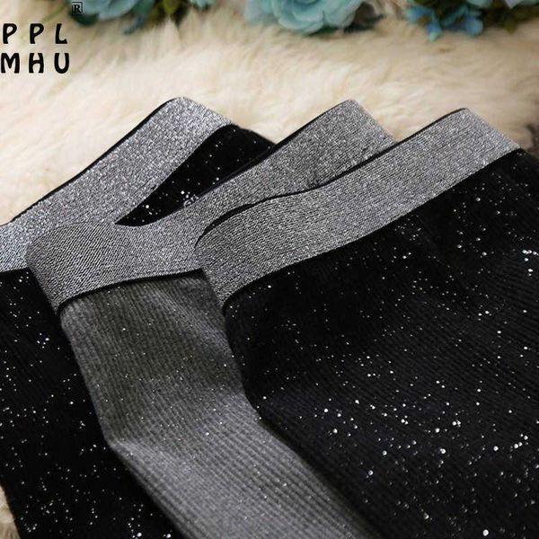 

fashion sequined glitter butt lifting leggings women casual elastic high waist patchwork slim trousers new pencil pants, Black