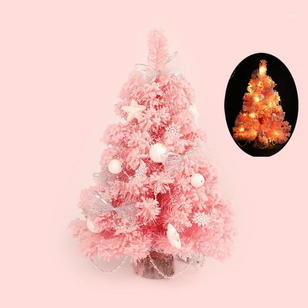 

christmas decorations pink led christmastree bedroom desk decoration toy doll gift office home children for home1