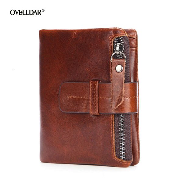

the wallet wind wallet men's head leather zipper short coin zipper wallet, Black