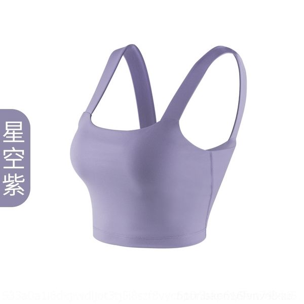 

ch6 naked feeling gathered shockproof yoga back women's underwear camisole vestsling vest women's running bra naked feeling gather, Red;black