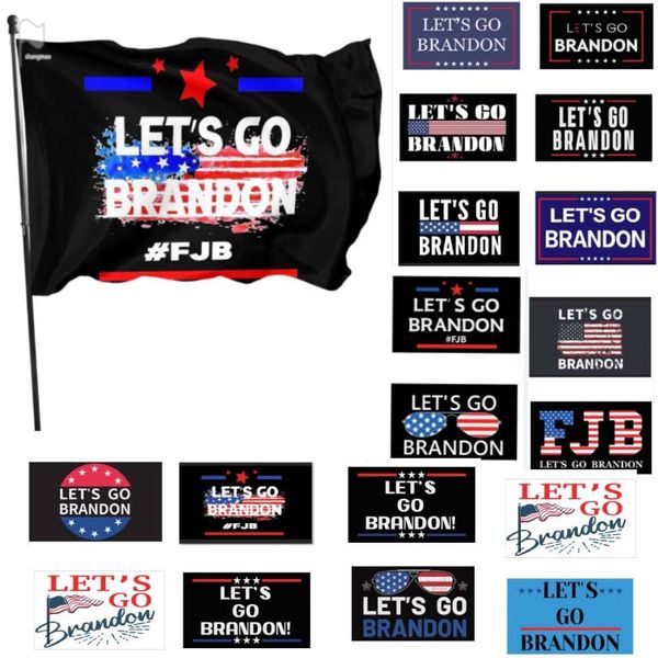 3 * 5ft deixa ir Brandon Banner bandeira 90 * 150 cm Ao ar livre interior pequeno jardim bandeiras- fjb single-costurado poliéster 20 estilos 50 pcs DHL HH21-742