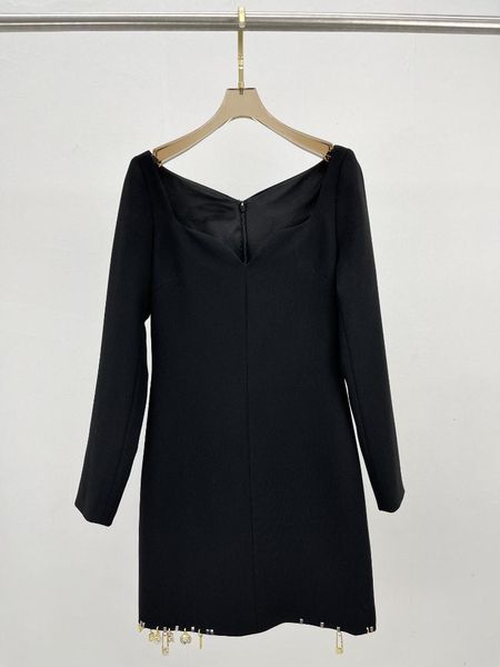 

casual dresses 2021 autumn fashion women black long sleeve acetate mini dress for female ddxgz2v 8.17, Black;gray