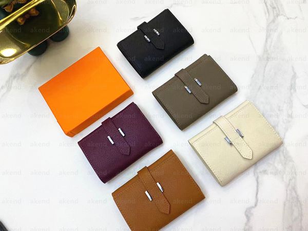 

genuine leather purse card holder luxurys designer single crocodile pattern wallet men women's holders coin black255z, Red;black