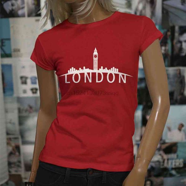 

men's t-shirts skyline england pride big ben london eye womens red t-shirt, White;black