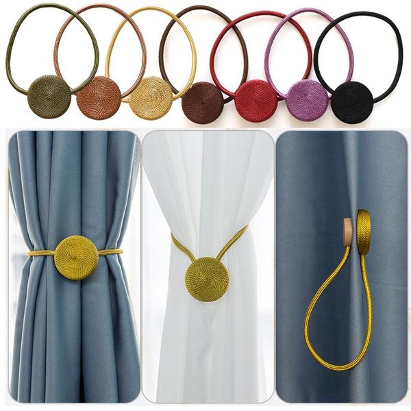 

other home decor 2pcs magnetic curtain tieback buckle strap rope decorative accessory magnet curtains holder cilp buckles