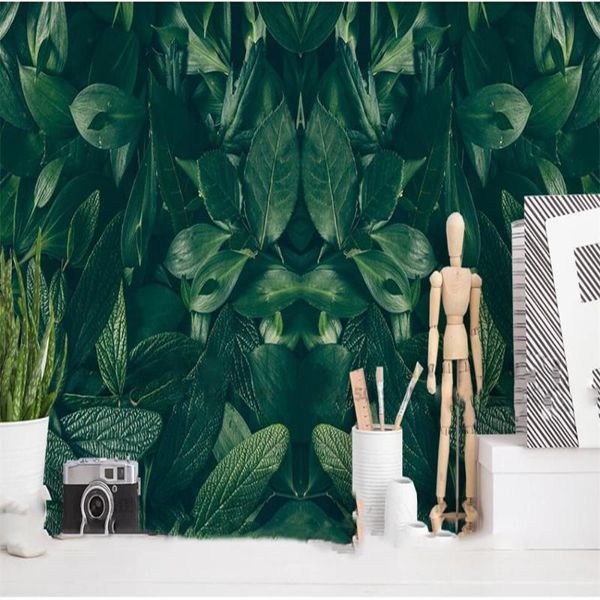 

milofi custom 3d wallpaper mural tropical leaves rural decorative painting for living room bedroom decoration wallpape wallpapers