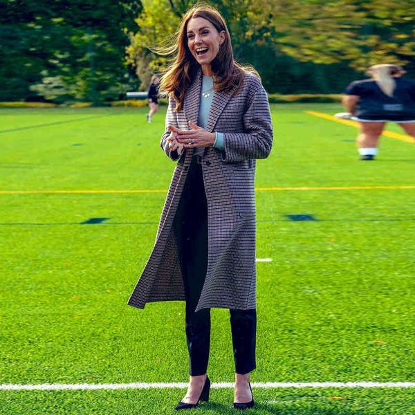 

kate middleton winter coat fashion female lapel long jacket, Black