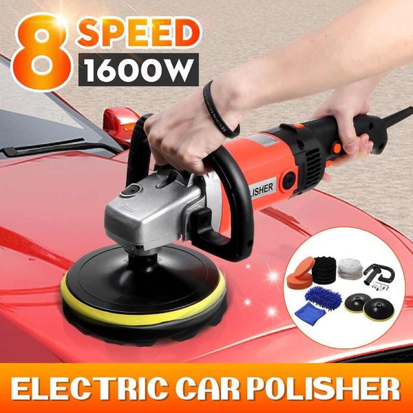 

electric polishing machine car polisher polish grinder 8 speed adjustable automobile furniture waxing tool care products