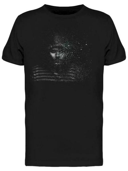 

fading man in a hood tee men's -image by shutterstock, White;black