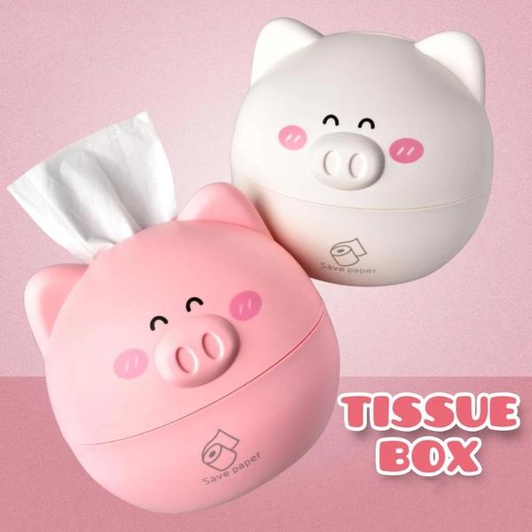 

tissue boxes & napkins cute pig holder box chic nordic roll paper round shaped home car container towel napkin