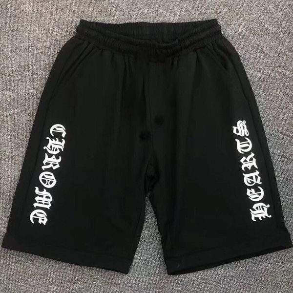 

crosin summer crosin men's casual thin sweatpants printed cotton shorts slim five pants fashion brand, White;black