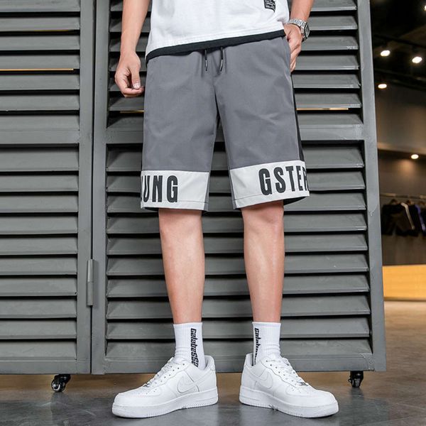 

shorts shorts men's summer thin fashion brand leisure sports 5-point wear beach pants trend loose tooling, White;black