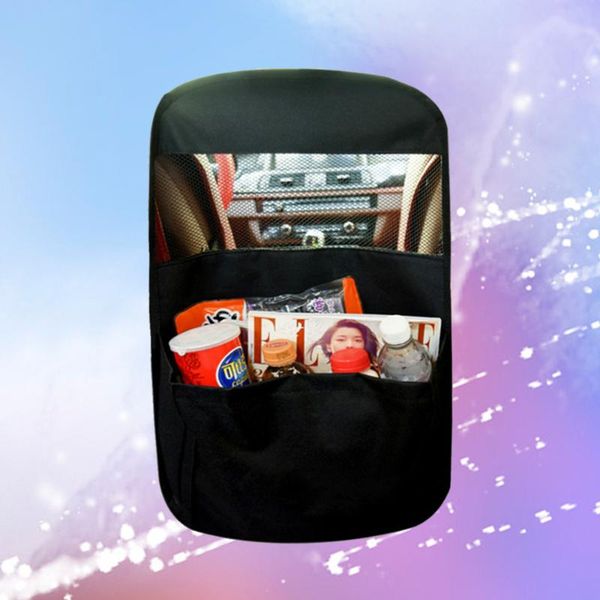 

car organizer central bag seat safety guardrail vehicle contents multi-functional isolation for storage use(black)