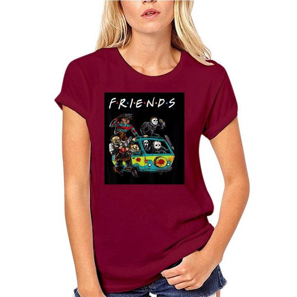 

men's t-shirts the fine arts friends horror movie creepy halloween tee t shirt gift man t-shirt cotton men/women, White;black