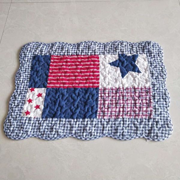 

carpets patchwork quilted cotton floor mat non-slip absorbent rugs living room bedroom bathroom geometric print home door indoor