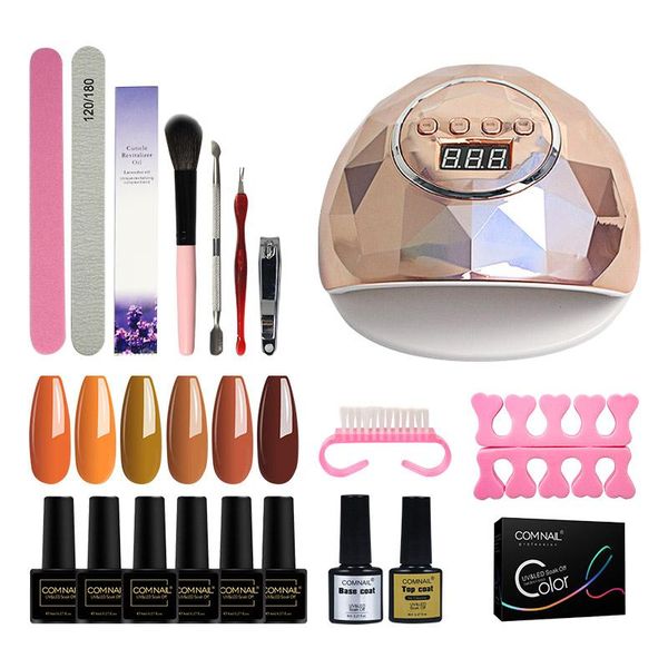 

nail art kits set drill machine gel polish kit 86w uv led lamp for tools manicure nails decorations