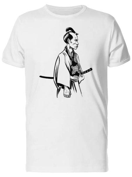 

Samurai Warrior Sketch Men's Tee -Image by Shutterstock, White;black