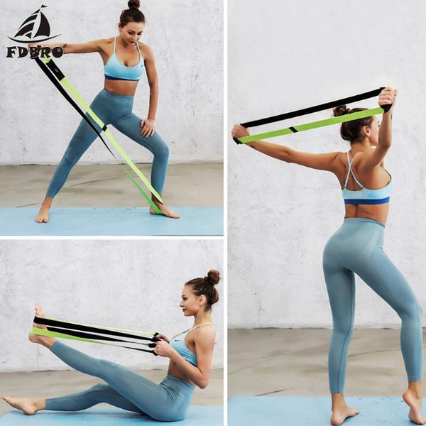 

multi-function do squat stretch pull tension belt yoga elastic fitness resistance hip sports bands