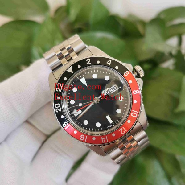 

3 colors bp factory vintage wristwatches 40 mm 1675 stainless steel pepsi black dial asia 2813 movement automatic mechanical mens watch wris, Slivery;brown