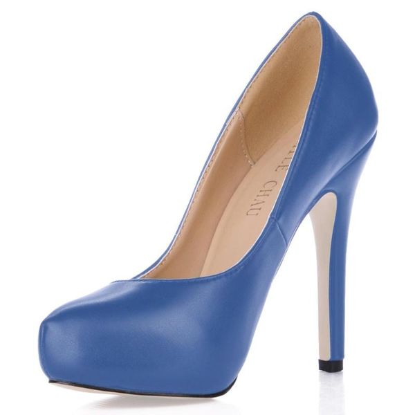 

dress shoes spring autumn 11cm high heeled pumps fashion women stiletto thin heel round toe party lady 1g, Black