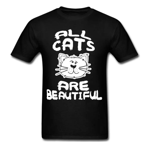 

AC AB All Cats Are Beautiful T shirt tee, White;black