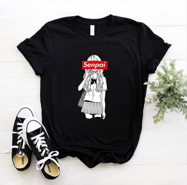 

himiko cartoon toga senpai womens t shirts waifu boku no hero print academia shirt tee harajuku 90s, White