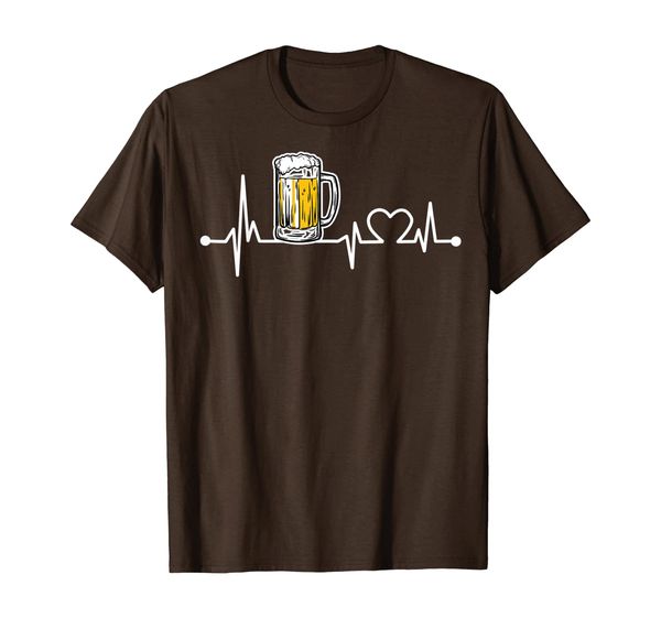 

Beer Heartbeat Funny Drinking Beer Cool Love Gift T-Shirt, Mainly pictures
