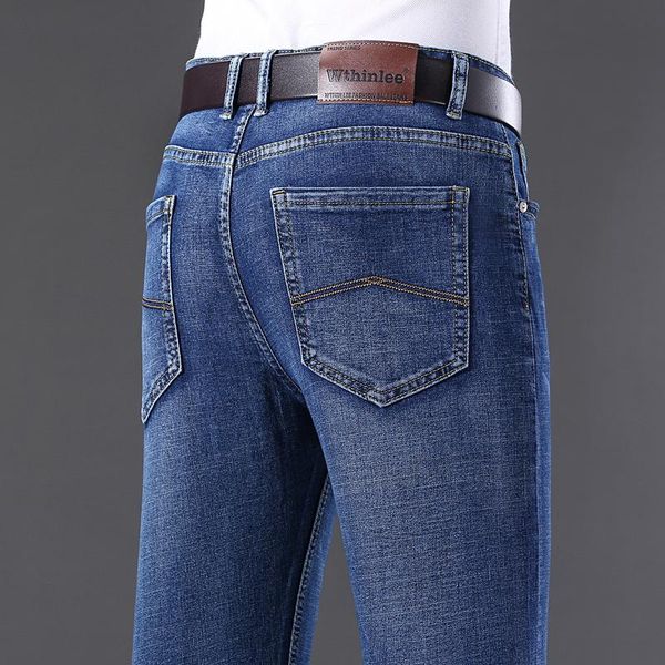 

men's jeans men classic advanced fashion brand jean homme man soft stretch 6 models biker masculino denim trousers mens pants overalls, Blue