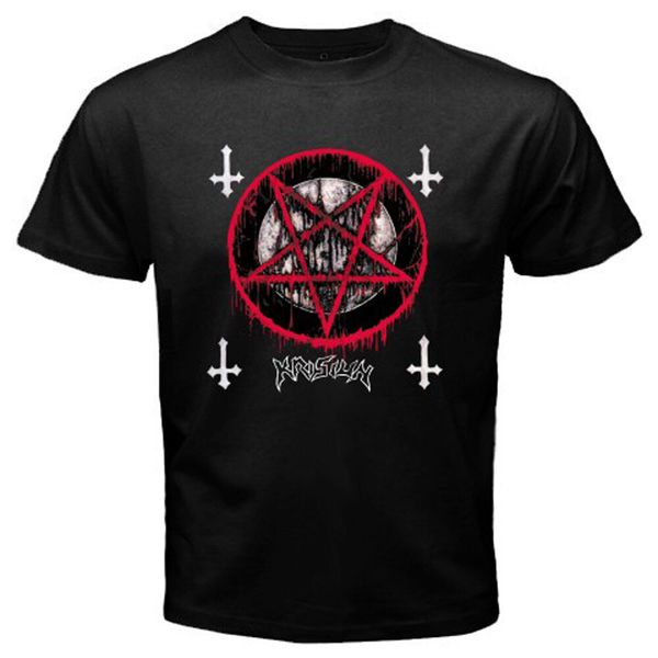 

New KRISIUN Band Logo Men's Black T-Shirt Size S to 3XL, White;black