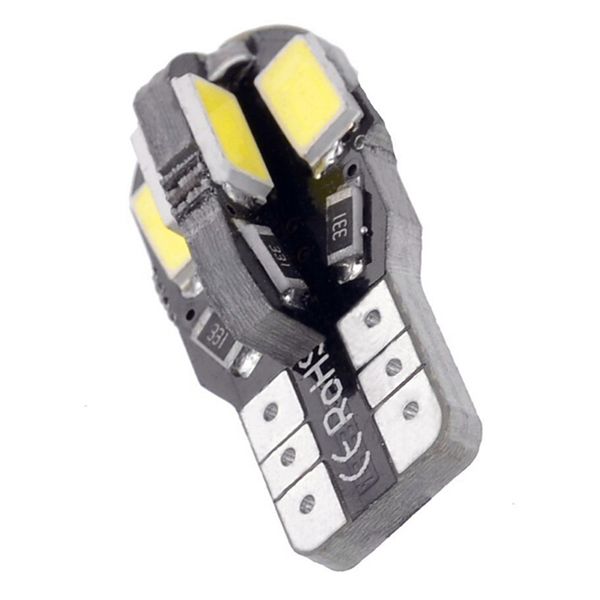 

t10 led car interior bulb canbus error white 5730 8smd 12v side wedge light pure