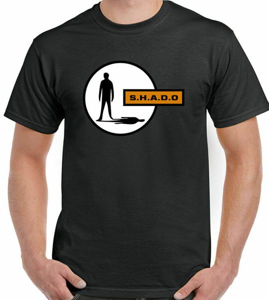 

shado t-shirt retro mens ufo sci fi gerry anderson tv shows, White;black